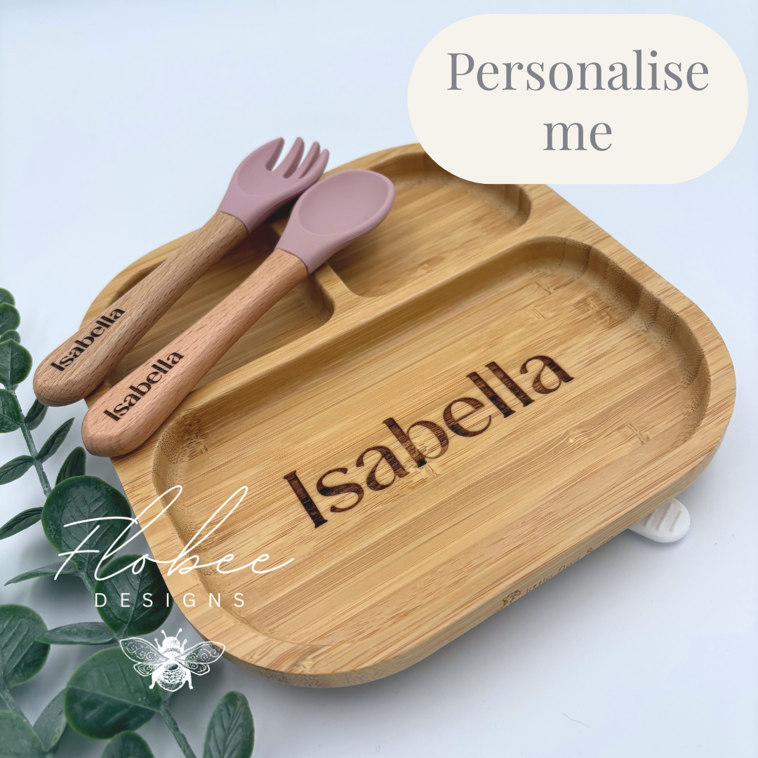 Personalised Wooden Suction Plate