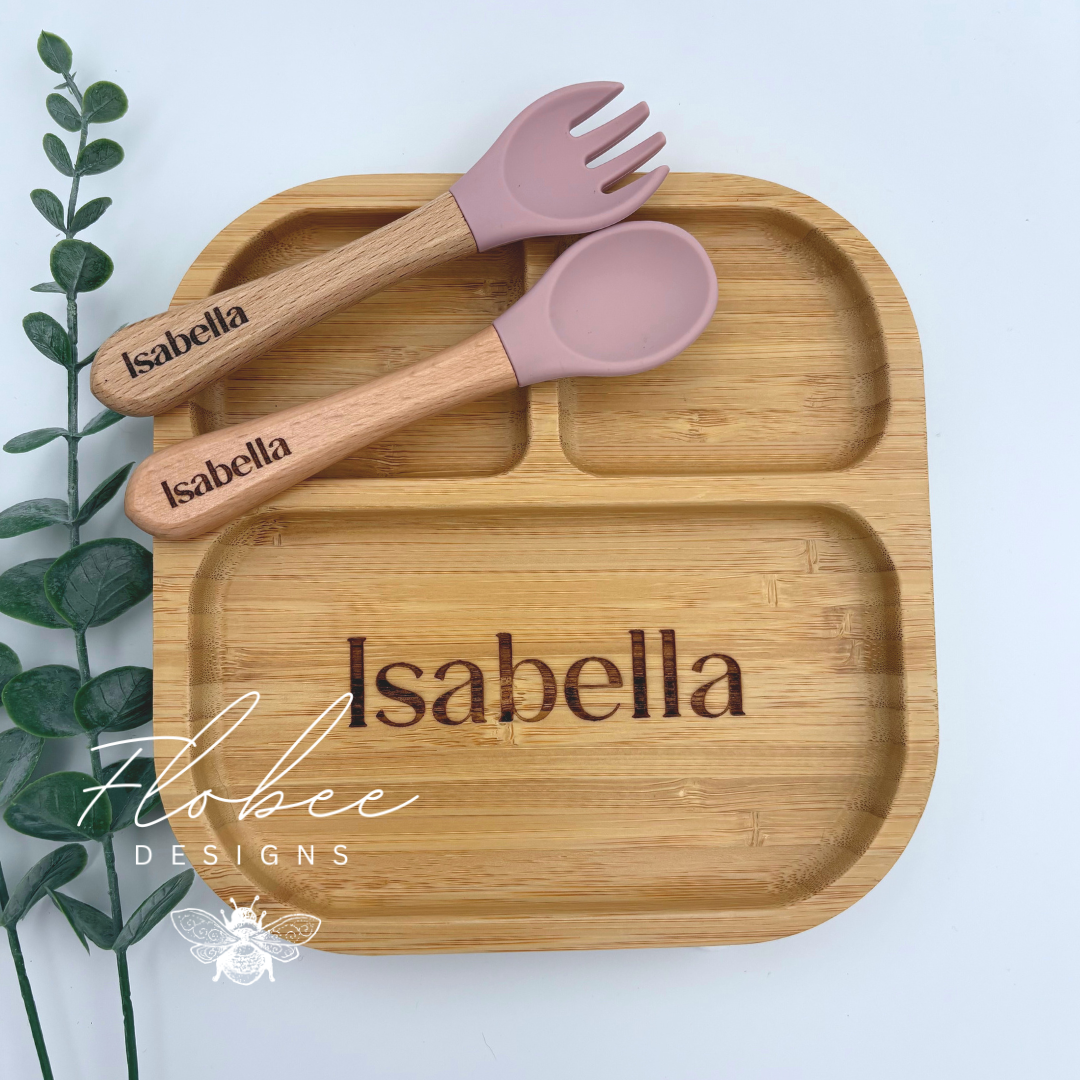 Personalised Wooden Suction Plate