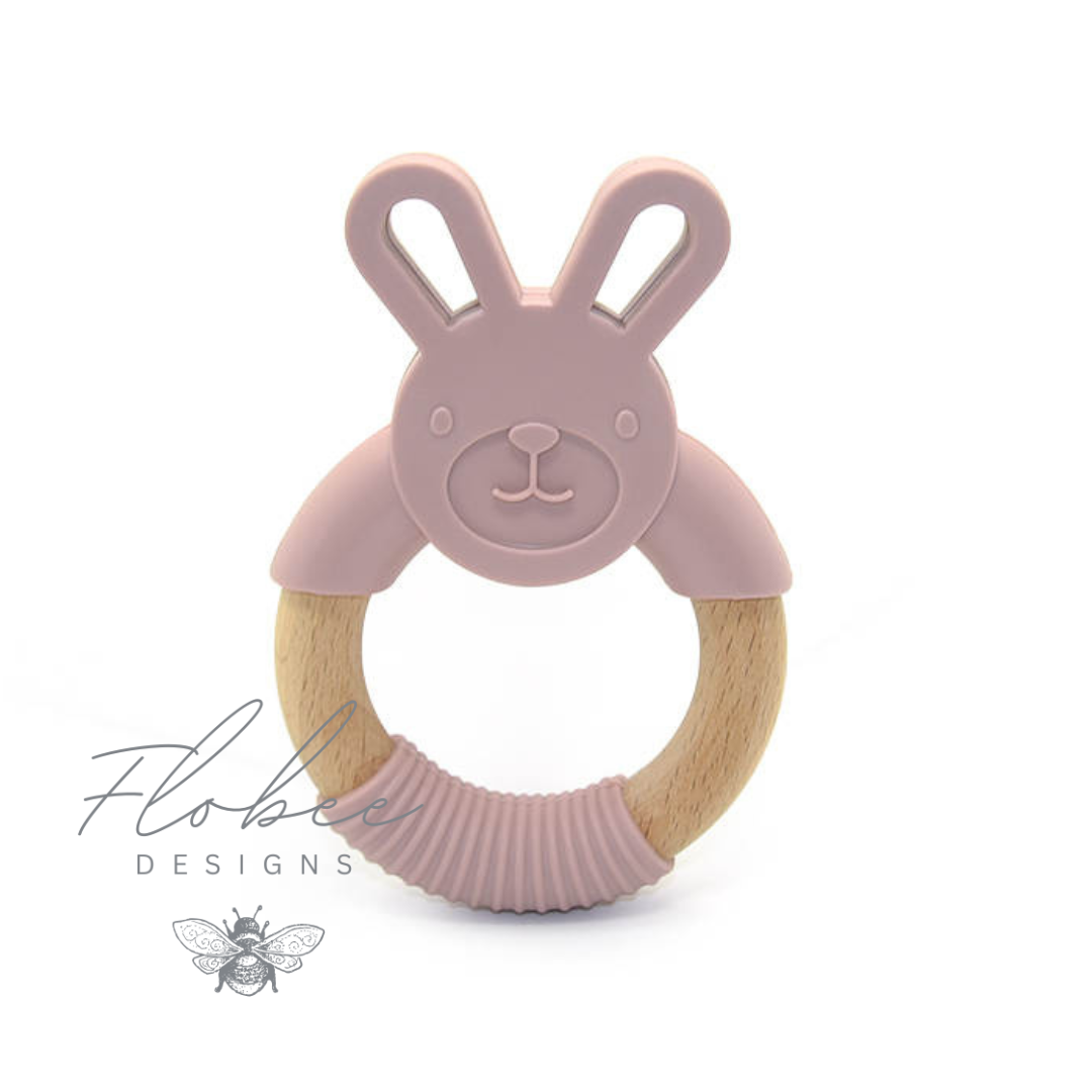 Personalised Silicone Bunny Teether