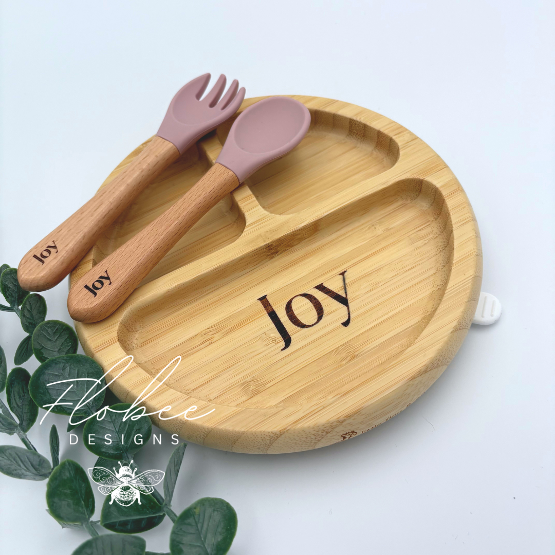 Personalised Wooden Suction Plate