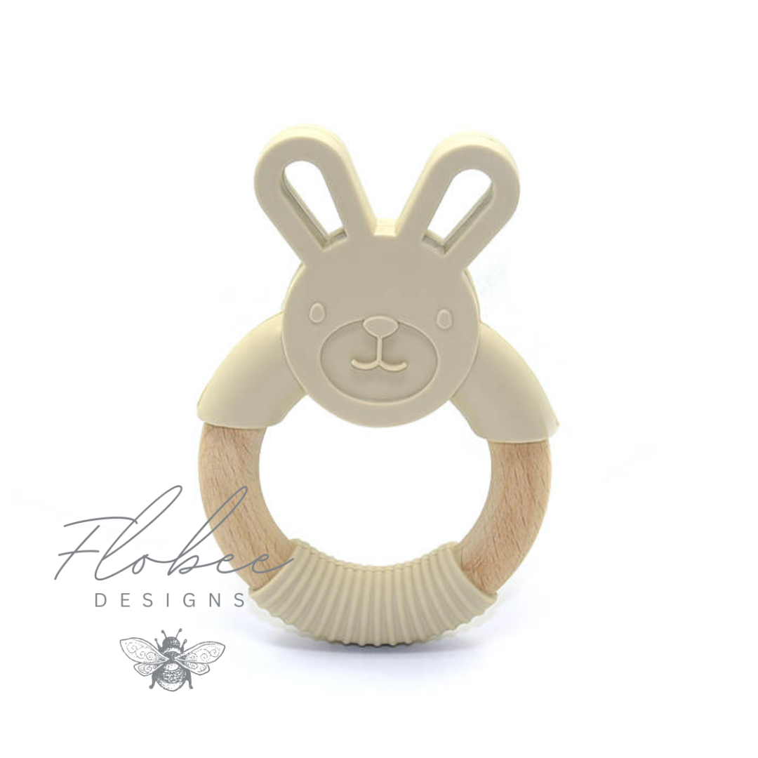 Personalised Silicone Bunny Teether