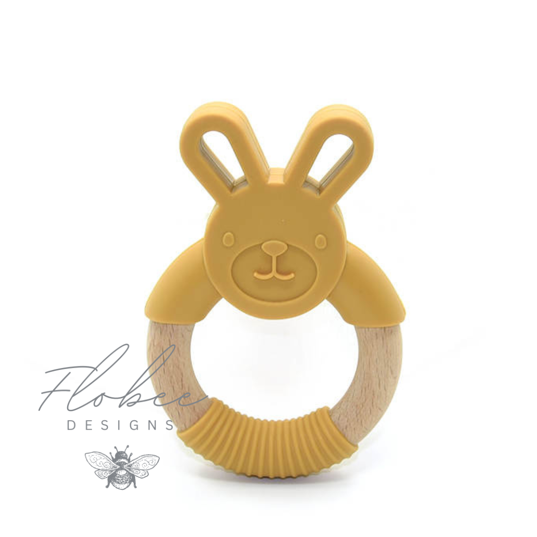 Personalised Silicone Bunny Teether