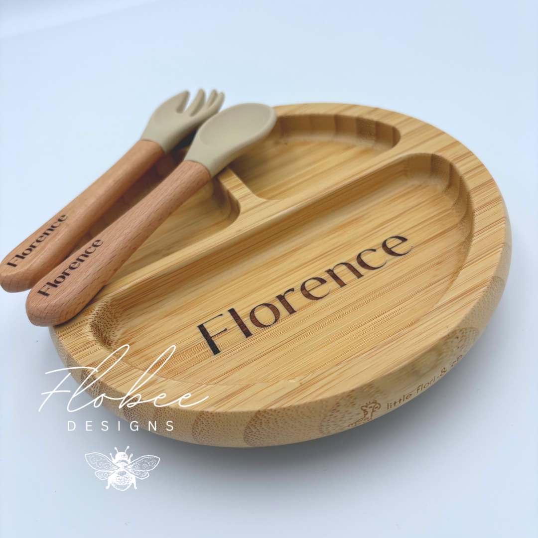 Personalised Wooden Suction Plate