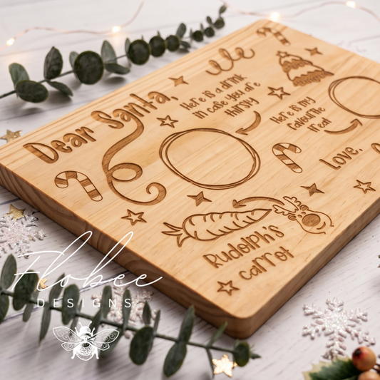 Personalised Laser Engraved Christmas Eve Treat Board - Design 4