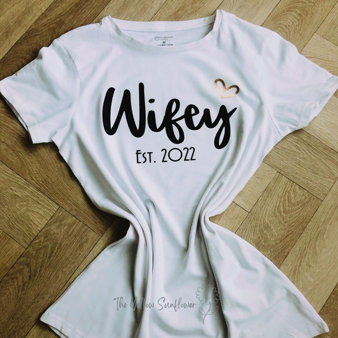 Personalised Hubby & Wife T-Shirts
