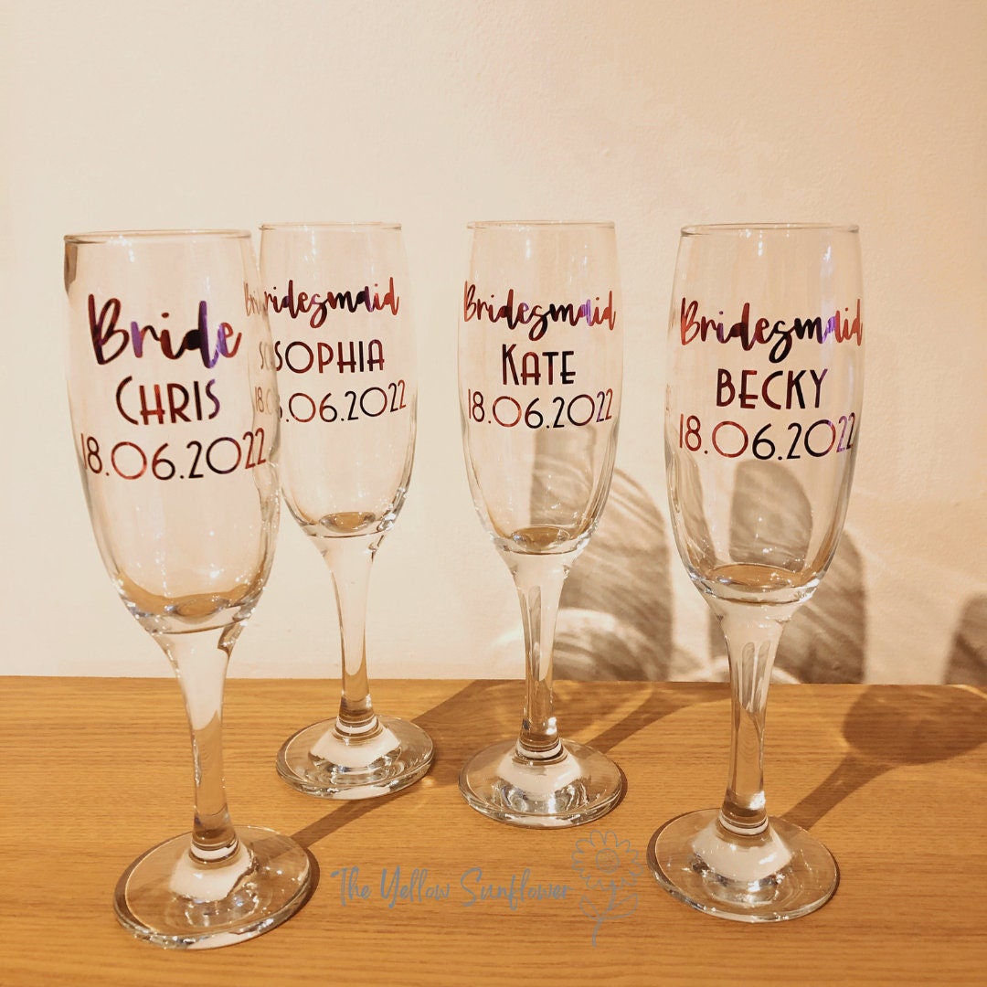 Personalised Champagne Glasses