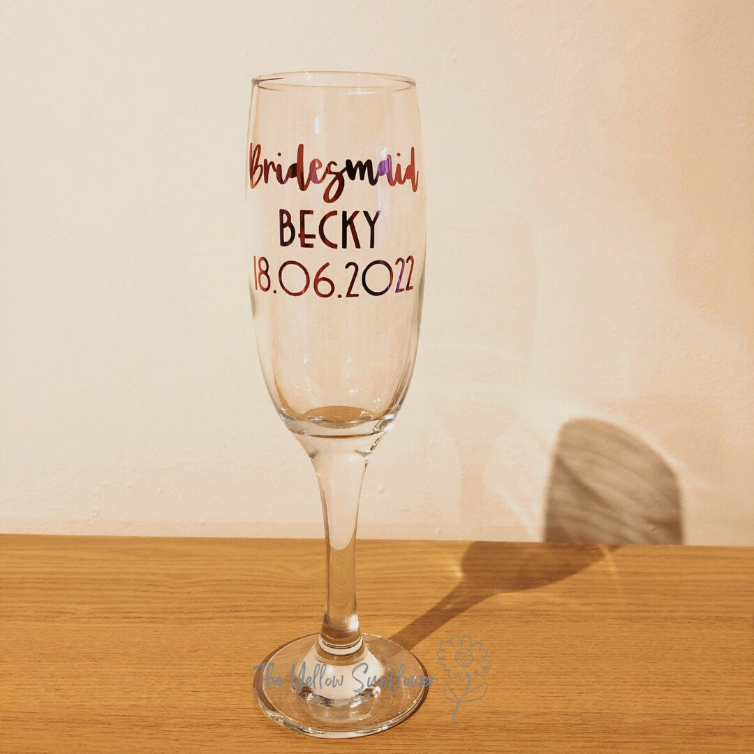 Personalised Champagne Glasses