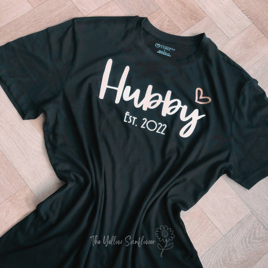 Personalised Hubby & Wife T-Shirts