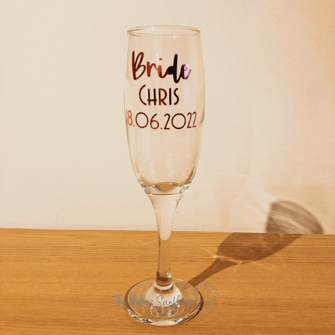 Personalised Champagne Glasses