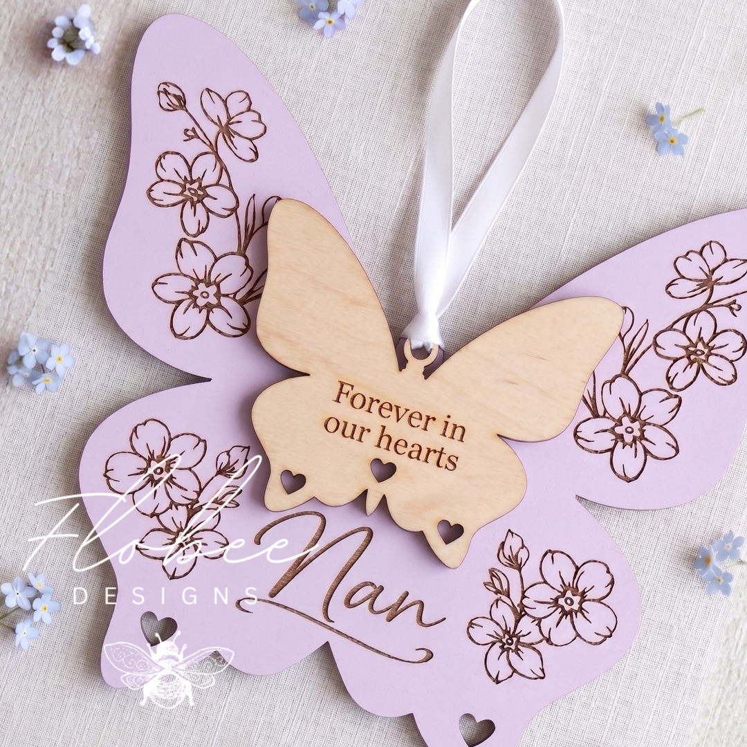 Butterfly Memorial Wall Plaque