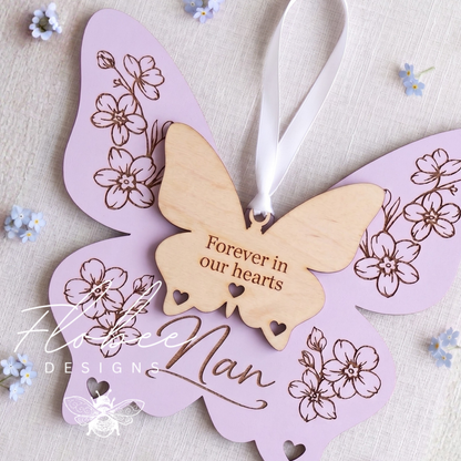 Butterfly Memorial Wall Plaque