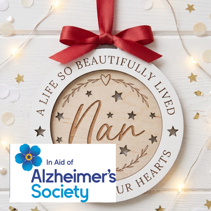 Personalised Memorial Christmas Tree Decoration