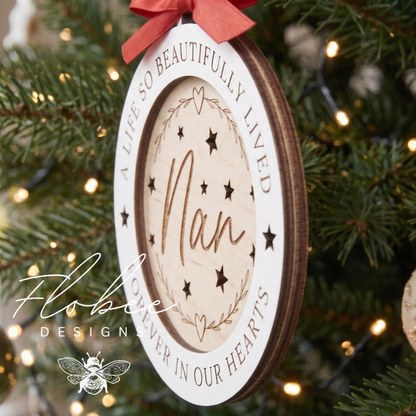 Personalised Memorial Christmas Tree Decoration