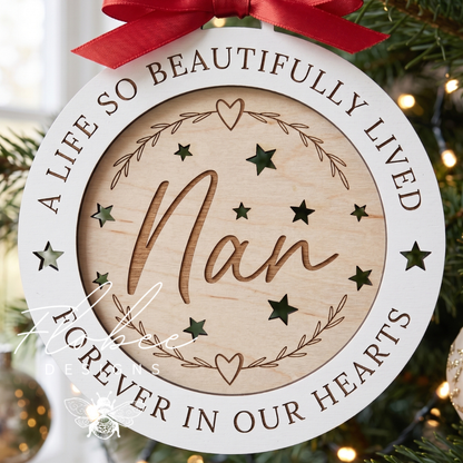 Personalised Memorial Christmas Tree Decoration