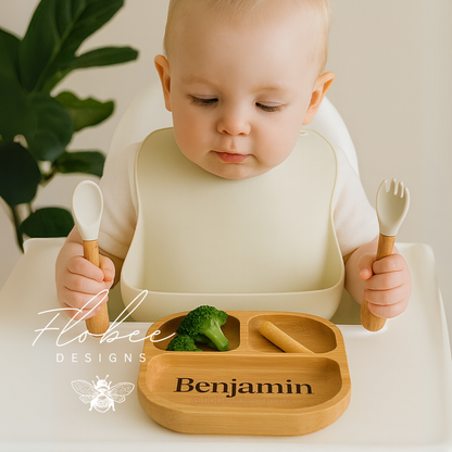 Personalised Wooden Suction Plate