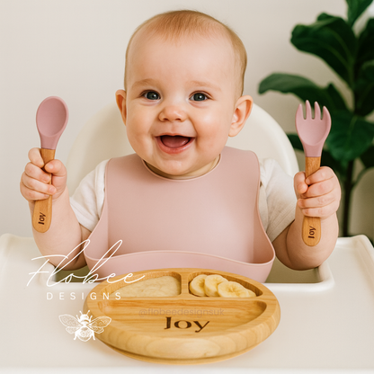 Personalised Wooden Suction Plate