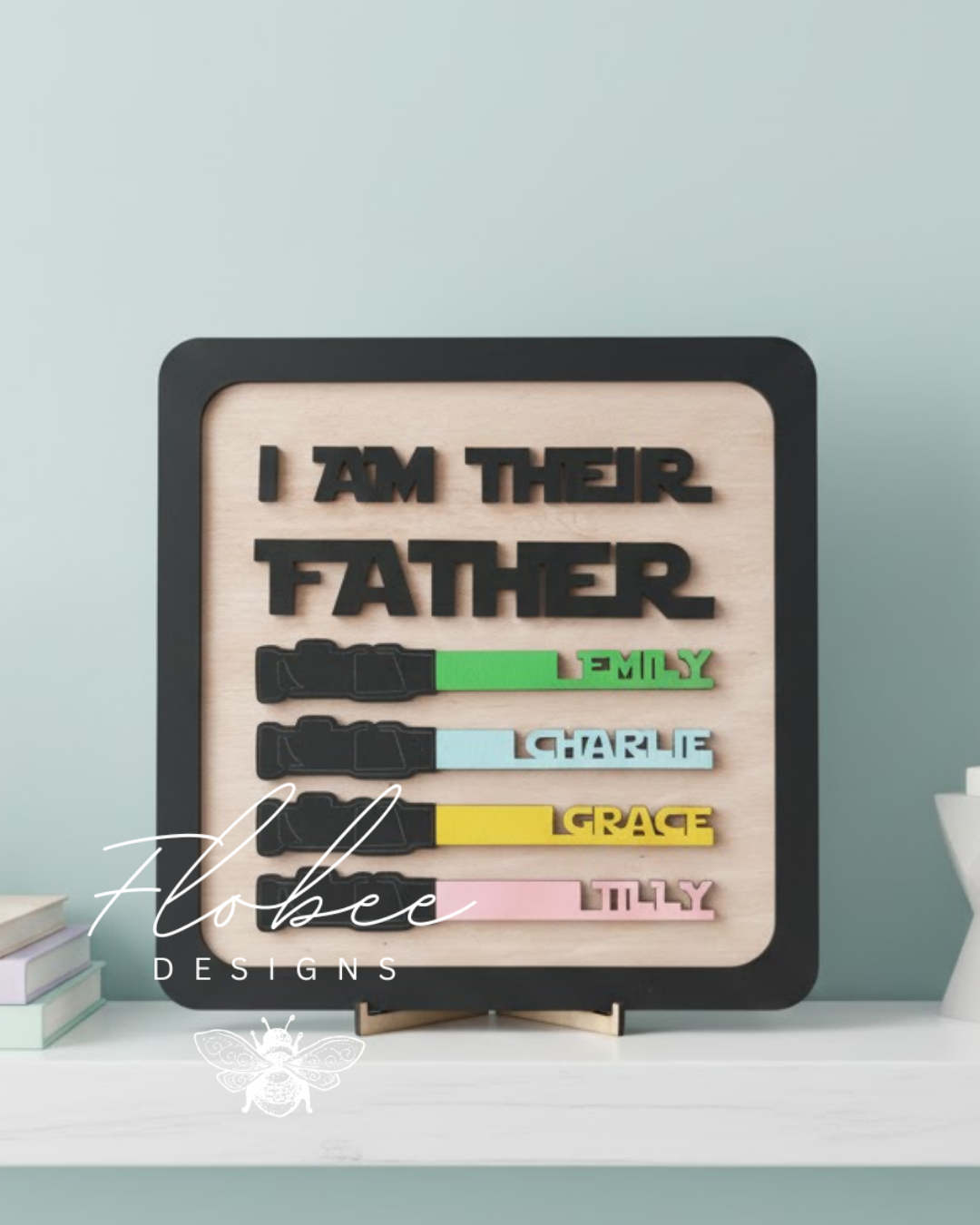Star Wars Themed 'I Am Their Father' Personalised Plaque