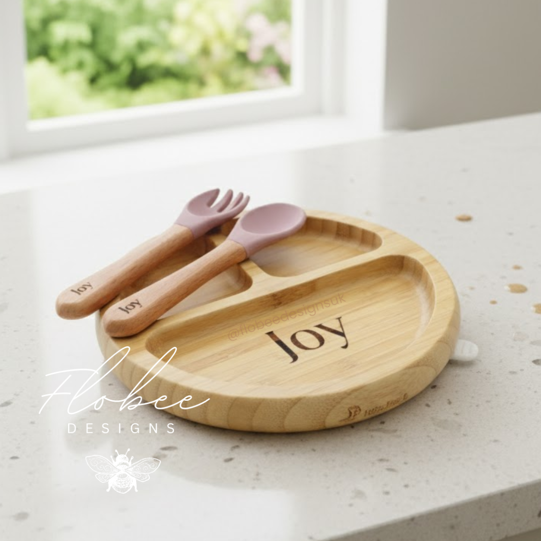 Personalised Wooden Suction Plate