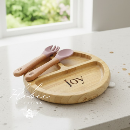 Personalised Wooden Suction Plate