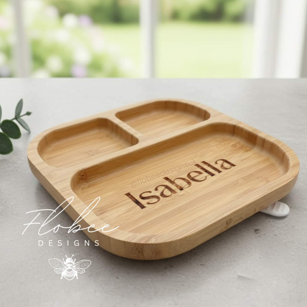 Personalised Wooden Suction Plate