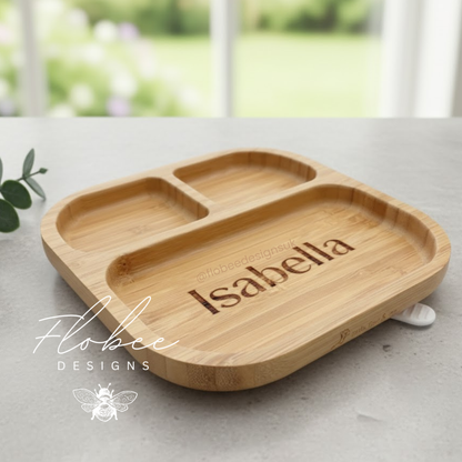Personalised Wooden Suction Plate