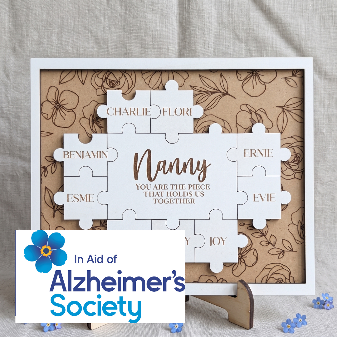 Personalised 'You Are The Piece That Holds Us Together' Jigsaw Plaque