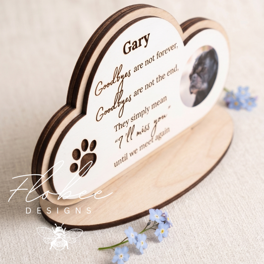 Pet Memorial Sign with Image