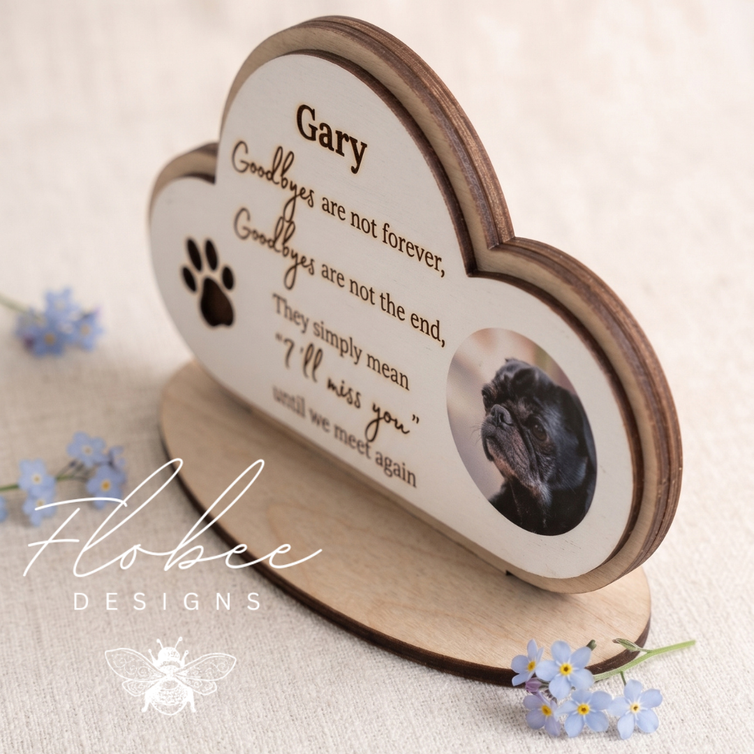 Pet Memorial Sign with Image