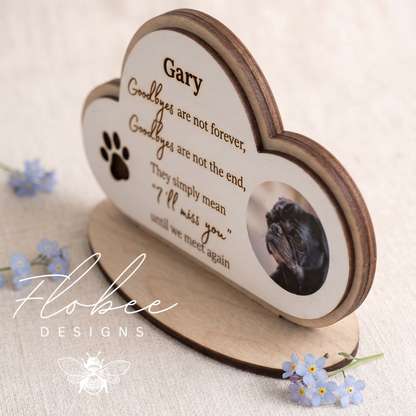 Pet Memorial Sign with Image