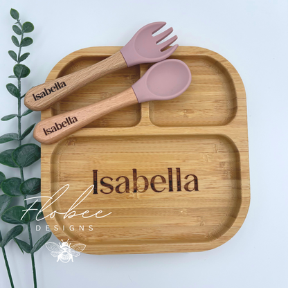 Personalised Wooden Suction Plate