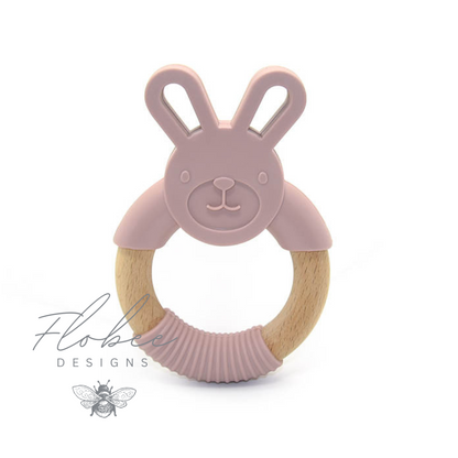 Personalised Silicone Bunny Teether