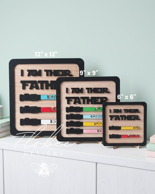 Star Wars Themed 'I Am Their Father' Personalised Plaque