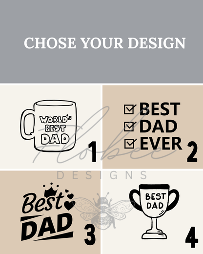 Personalised Father’s Day Wooden Coaster