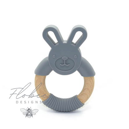 Personalised Silicone Bunny Teether