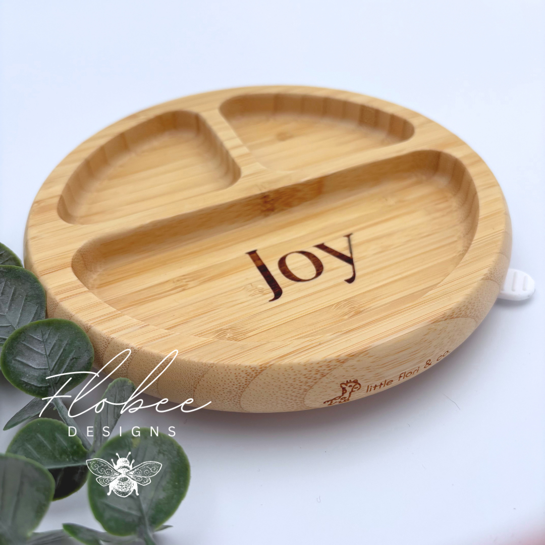 Personalised Wooden Suction Plate
