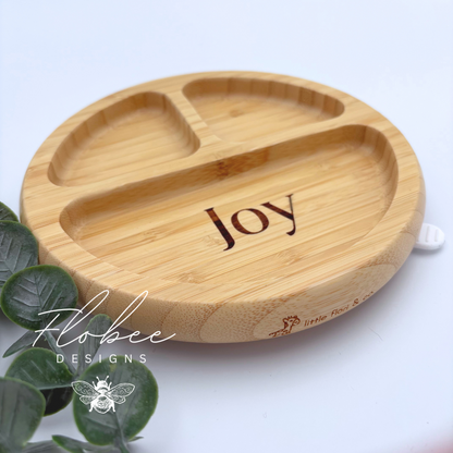 Personalised Wooden Suction Plate