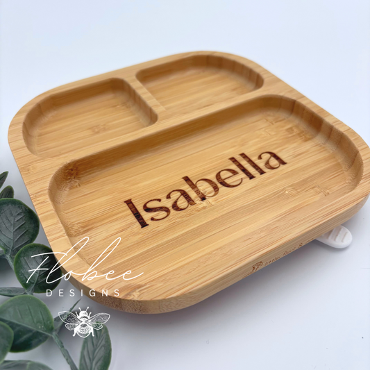 Personalised Wooden Suction Plate