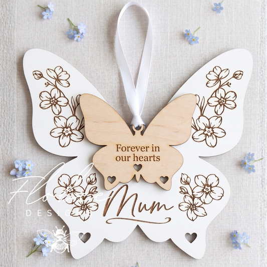 Butterfly Memorial Wall Plaque