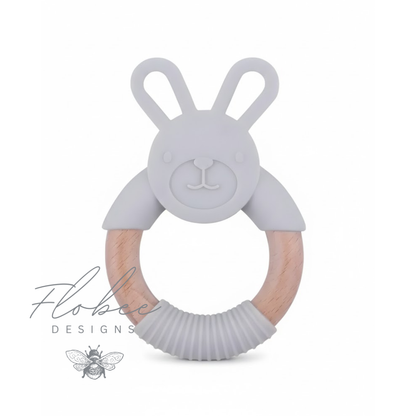 Personalised Silicone Bunny Teether