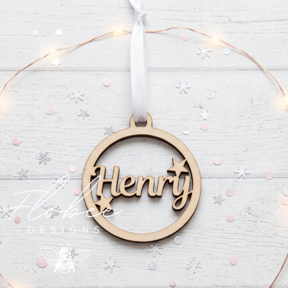 Personalised Christmas Tree Decoration