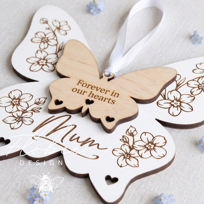 Butterfly Memorial Wall Plaque