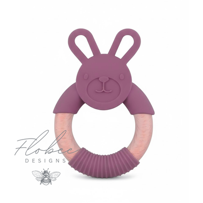 Personalised Silicone Bunny Teether