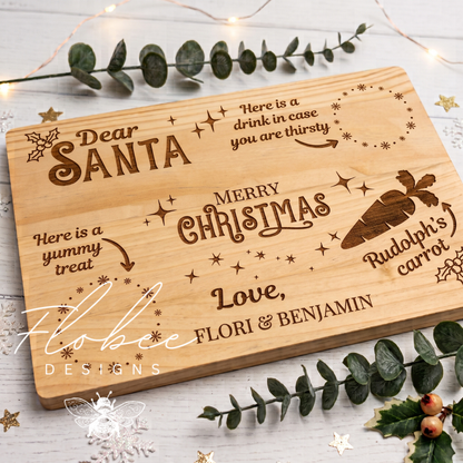 Personalised Laser Engraved Christmas Eve Treat Board - Design 3