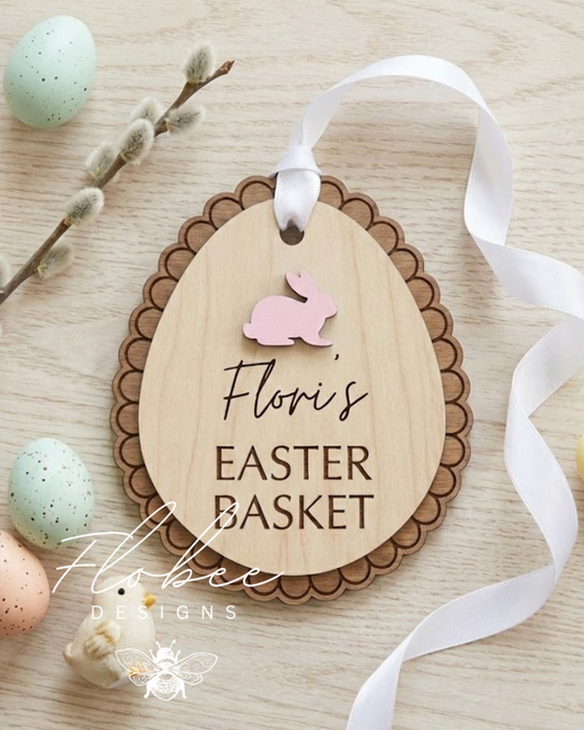 Personalised Easter Basket Gift Tag