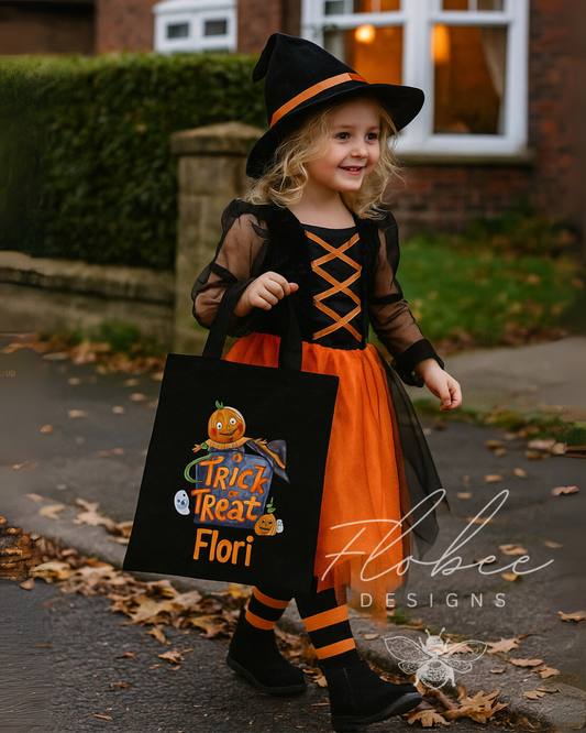Personalised Halloween Trick or Treat Bag