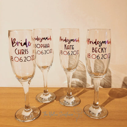 Personalised Champagne Glasses
