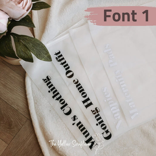 Baby Hospital Organiser Bags x10