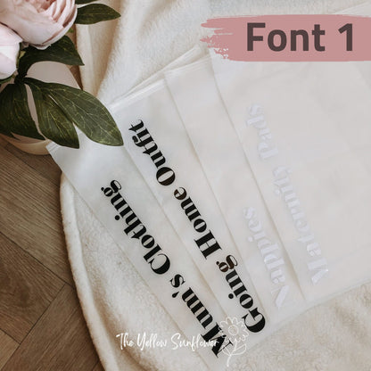 Baby Hospital Organiser Bags x15
