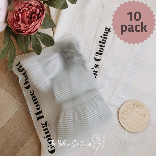Baby Hospital Organiser Bags x10