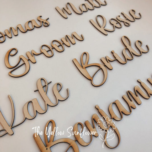 Personalised Wooden Place Names